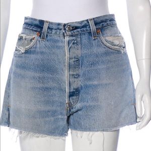 Re/done Jean shorts